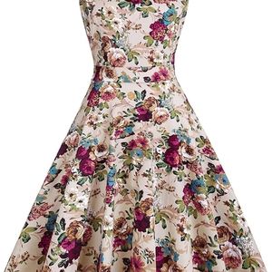 Women's vintage floral party cocktail dress. Size 3xl